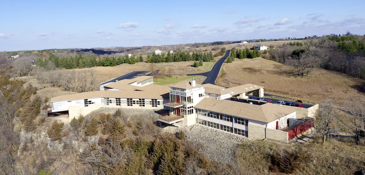 Aerial view of the Interfacial Cervenka Center facility